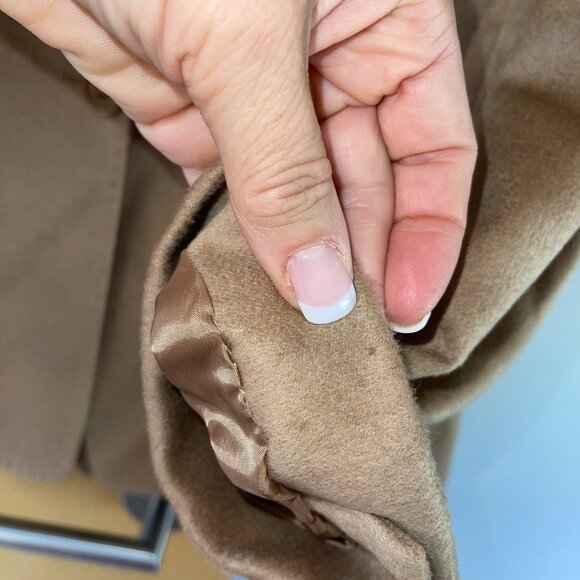 Max Mara Womens 100% Camel Hair Pant Suit Size 12 Corda Relaxed Classic - Picture 11 of 16